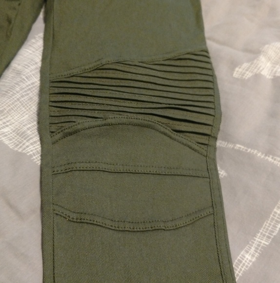 Moto skinny pants - olive - Picture 2 of 4